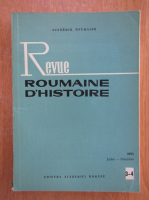 Revue Roumaine d'histoire, nr. 3-4, 1993