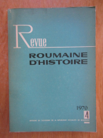 Revue Roumaine d'histoire, nr. 4, 1970
