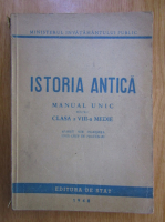 Istoria antica. Manual unic pentru clasa a VIII-a medie