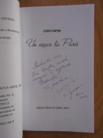 Anticariat: Liviu Capsa - Un cosar la Paris (cu autograful autorului)