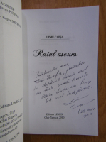 Liviu Capsa - Raiul ascuns (cu autograful autorului)