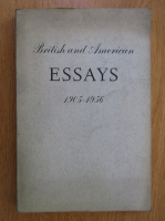 Anticariat: Carl A. Anderson - British and American Essays, 1905-1956