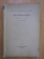 Cuvantari si raspunsuri la intrebari de Krishnamurti, Italia 1935