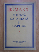 Karl Marx - Munca salariata si capital