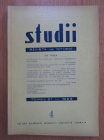 Revista Studii, tomul 21, nr. 4, 1968