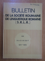 Anticariat: Bulletin de la societe roumaine de linguistique romane, nr. 8, 1971-1972