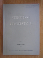 Anticariat: Cercetari de lingvistica, anul IX, nr. 1, ianuarie-iunie 1964
