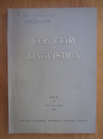 Anticariat: Cercetari de lingvistica, anul IX, nr. 2, iulie-decembrie 1964