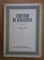 Anticariat: Cercetari de lingvistica, anul XXVI, nr. 1, ianuarie-iunie 1981