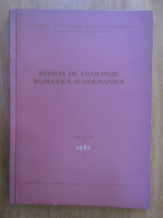 Anticariat: Revista de filologie romanica si germanica, anul VII, nr. 1, 1963