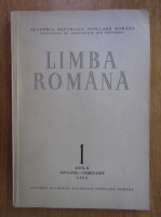 Revista Limba Romana, anul II, nr. 1, ianuarie-februarie 1953