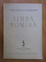 Revista Limba Romana, anul IV, nr. 5, septembrie-octombrie 1955