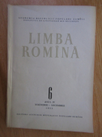 Revista Limba Romana, anul IV, nr. 6, noiembrie-decembrie 1955