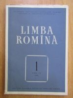 Anticariat: Revista Limba Romana, anul IX, nr. 1, 1960