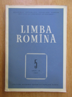 Revista Limba Romana, anul IX, nr. 5, 1960