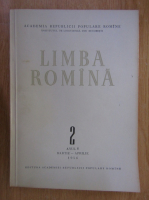 Revista Limba Romana, anul V, nr. 2, martie-aprilie 1956