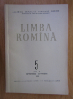 Revista Limba Romana, anul V, nr. 5, septembrie-octombrie 1956