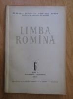 Revista Limba Romana, anul V, nr. 6, noiembrie-decembrie 1956