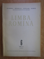 Anticariat: Revista Limba Romana, anul VI, nr. 6, 1957
