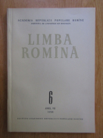 Revista Limba Romana, anul VII, nr. 6, 1958