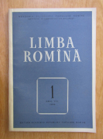 Revista Limba Romana, anul VIII, nr. 1, 1959