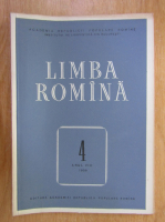 Revista Limba Romana, anul VIII, nr. 4, 1959
