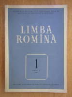 Revista Limba Romana, anul X, nr. 1, 1961