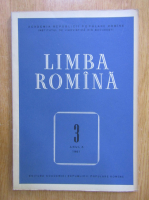 Revista Limba Romana, anul X, nr. 3, 1961