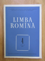 Revista Limba Romana, anul X, nr. 4, 1961