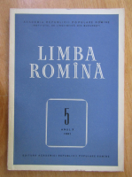 Revista Limba Romana, anul X, nr. 5, 1961