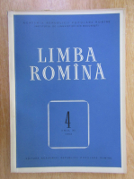 Revista Limba Romana, anul XI, nr. 4, 1962