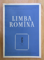 Revista Limba Romana, anul XI, nr. 6, 1962