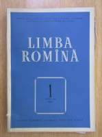 Revista Limba Romana, anul XII, nr. 1, 1863