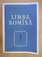 Revista Limba Romana, anul XII, nr. 3, 1963