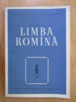 Revista Limba Romana, anul XII, nr. 6, 1963