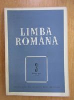 Revista Limba Romana, anul XIV, nr. 3, 1965