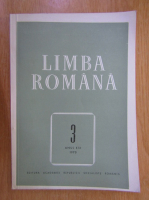 Revista Limba Romana, anul XIX, nr. 3, 1970