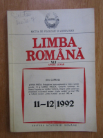 Revista Limba Romana, anul XLI,  nr. 11-12, 1992