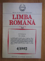 Revista Limba Romana, anul XLI, nr. 4, 1992