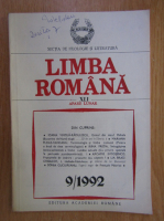 Revista Limba Romana, anul XLI, nr. 9, septembrie 1992