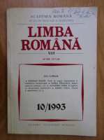 Revista Limba Romana, anul XLII, nr. 10, 1993