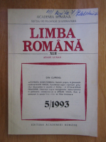 Revista Limba Romana, anul XLII, nr. 5, 1993