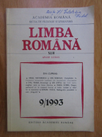 Anticariat: Revista Limba Romana, anul XLII, nr. 9, 1993