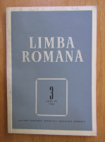 Revista Limba Romana, anul XV, nr. 3, 1966