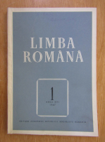Revista Limba Romana, anul XVI, nr. 1, 1967