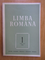 Anticariat: Revista Limba Romana, anul XXI, nr. 1, 1972