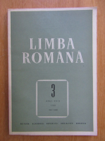 Revista Limba Romana, anul XXIX, nr. 3, mai-iunie 1980