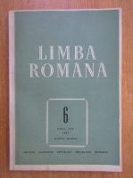 Revista Limba Romana, anul XXX, nr. 6, noiembrie-decembrie 1981