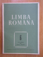 Revista Limba Romana, anul XXXIII, nr. 6, noiembrie-decembrie 1984