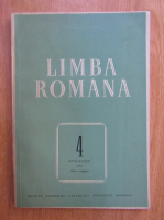 Revista Limba Romana, anul XXXIV, nr. 4, 1985